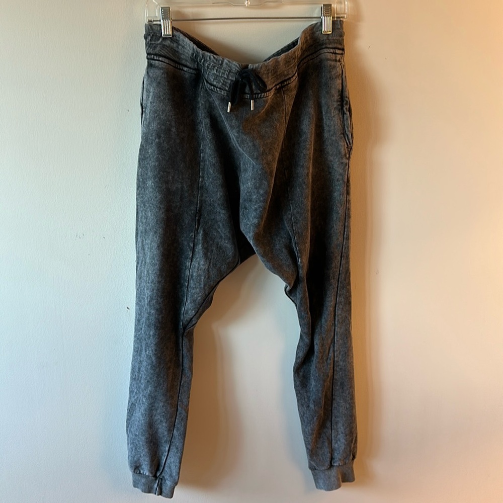 Topshop drop crotch grey sweatpant joggers